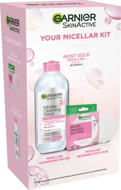 Garnier Skin Activ Micellar Water+eco Pads Julegave