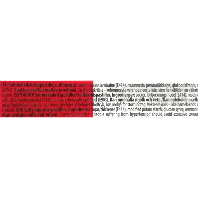 Salmiakki Pastiller 4-pack