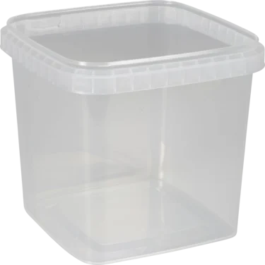 Plastbeger Klar 1280ml 1roms Pp 128x128x80mm
