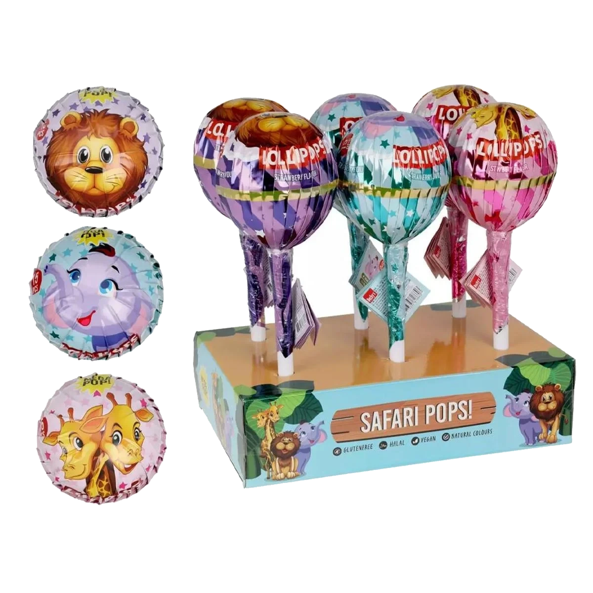 XL Lollipop Safari - 15pk
