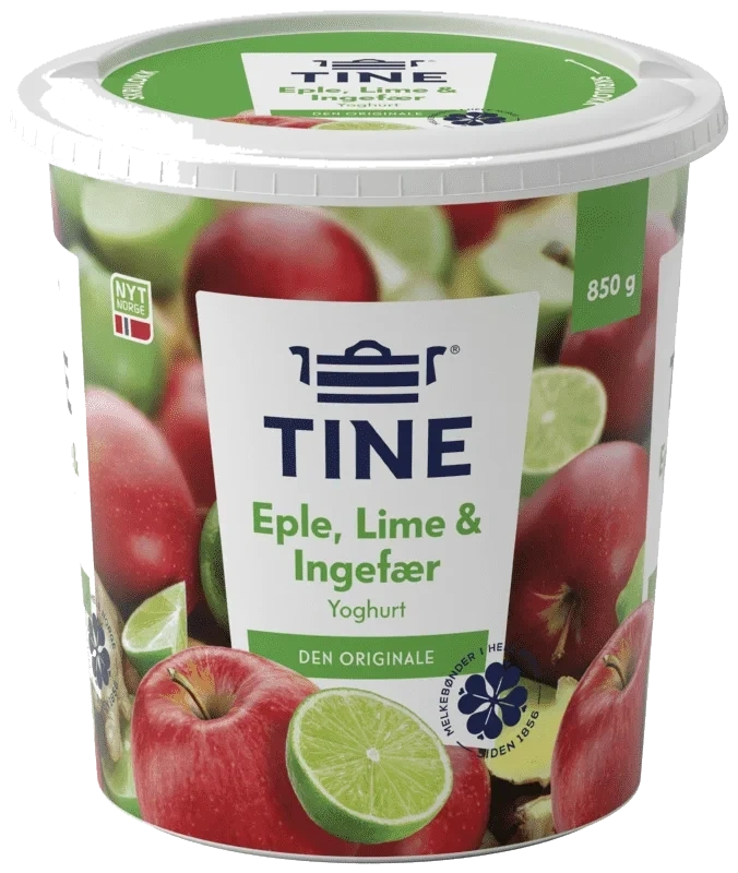 Tine Yoghurt Lime/Eple/Ingefær 850g