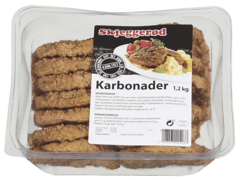Skjeggerød Karbonader 1,2kg