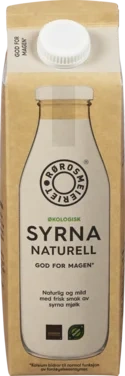Syrna Mjølk Naturell Økol Rørosmeieriet