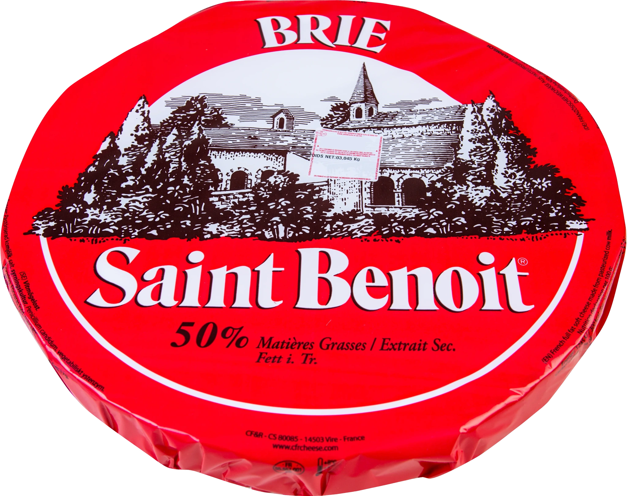 Fransk brie 24% vitmögelost ca3120g