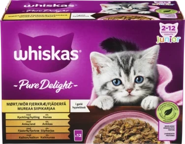Whiskas Pure Delight Junior Poultry Selection In Jelly