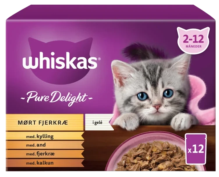 Whiskas Pure Delight Junior Poultry Selection In Jelly