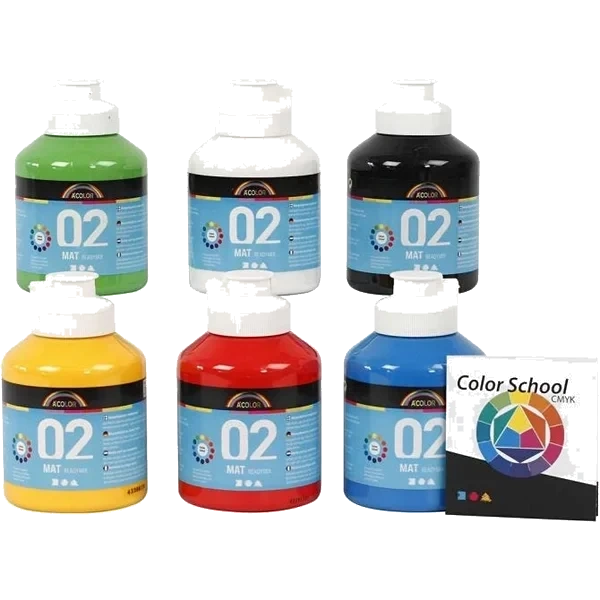 A-color Akrylmaling Primærfarger, Matt
