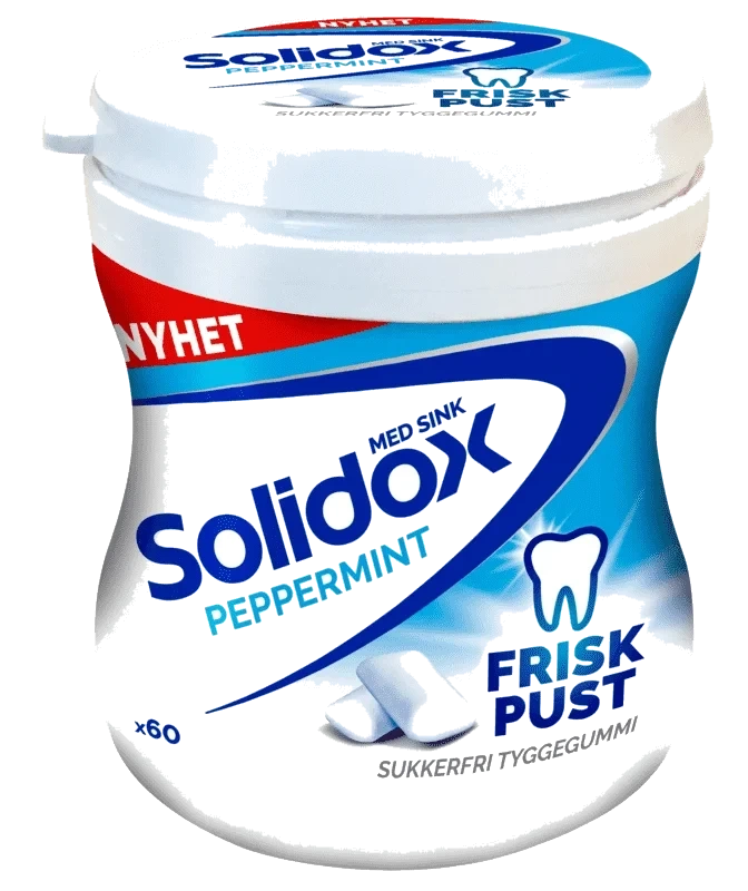 Solidox Tyggis Frisk Pust Bottle 87g