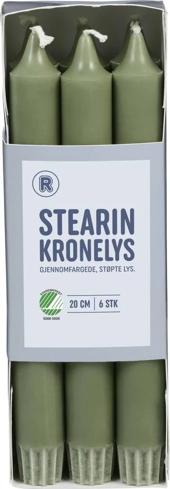 Stearin kronelys