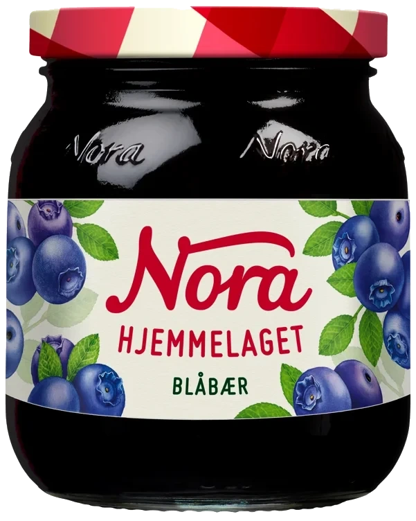 Blåbærsyltetøy Hj l 400g Nora