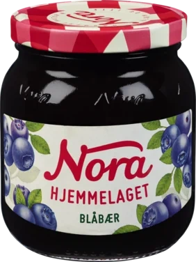 Blåbærsyltetøy Hj l 400g Nora