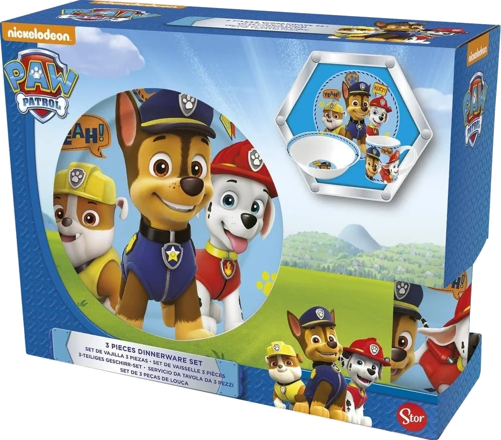 Paw Patrol-keramikksett i 3 deler