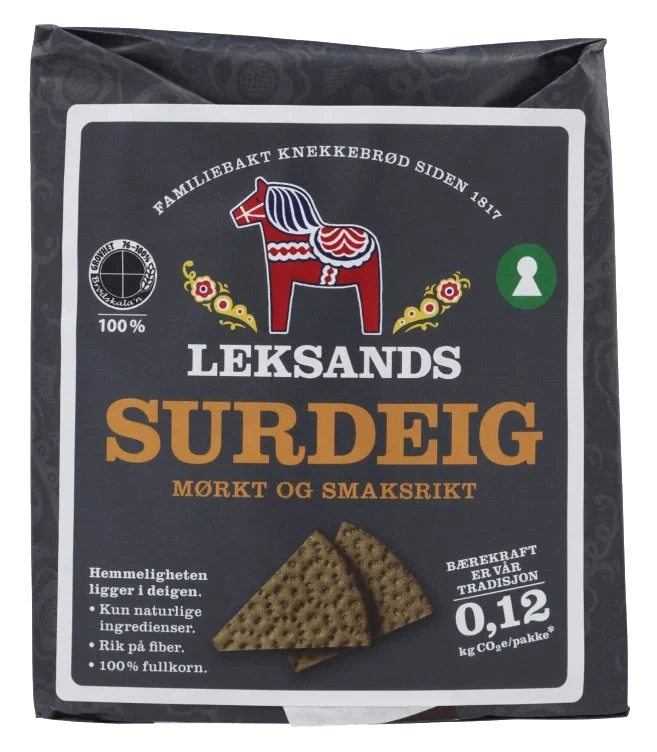 Surdeig Knekkebrød 200g Leksands