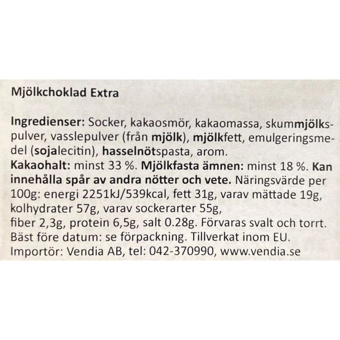 Alpmjökchoklad Extra