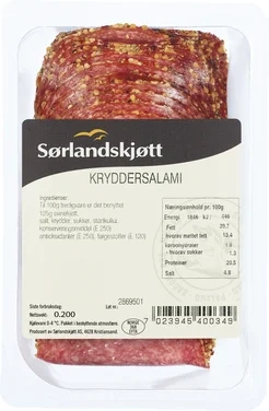 Kryddersalami 200g Sørlandskjøtt