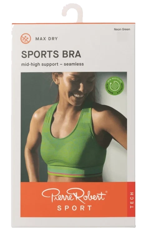 Sports Bra Mid High Neon L Pierre-Robert
