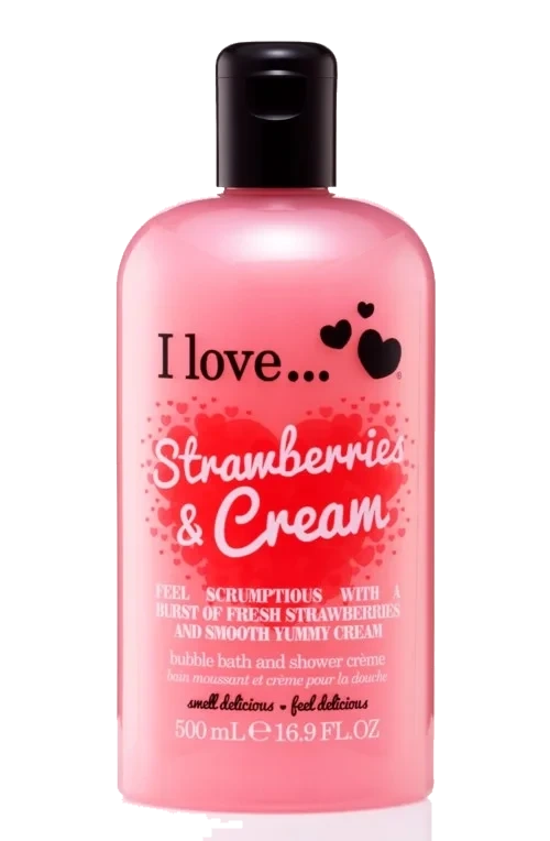 I Love... Bubble Bath & Shower Crème I Love… 500ml Strawberries & Cream