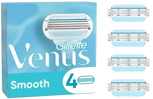 Gillette Venus Smooth Razor blades 4-pack 4 stk