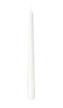 Antikklys 25cm Hvit Stearin 50pk