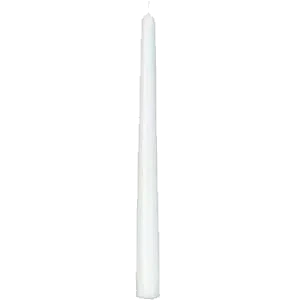 Antikklys 25cm Hvit 50stk