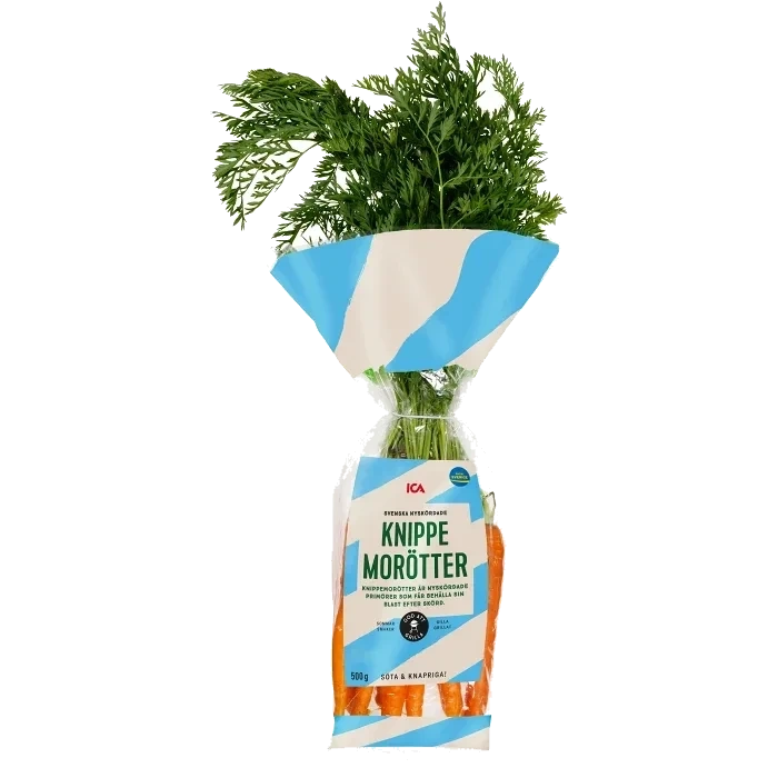 Morötter i knippe ca 500g Klass 1 ICA
