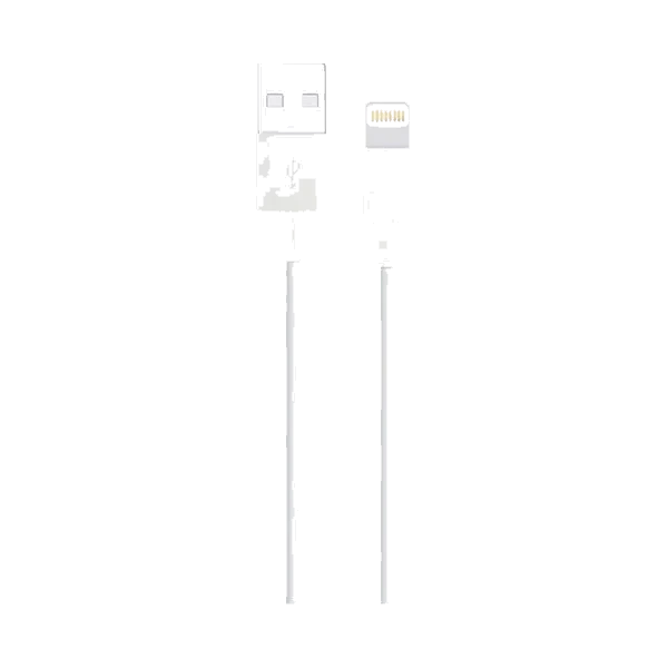 Ladekabel til Iphone - 30cm hvit