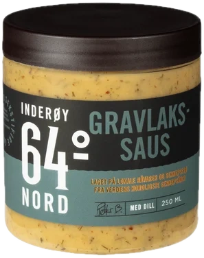 Gravlakssaus 250 ml Inderøy 64 Grader Nord