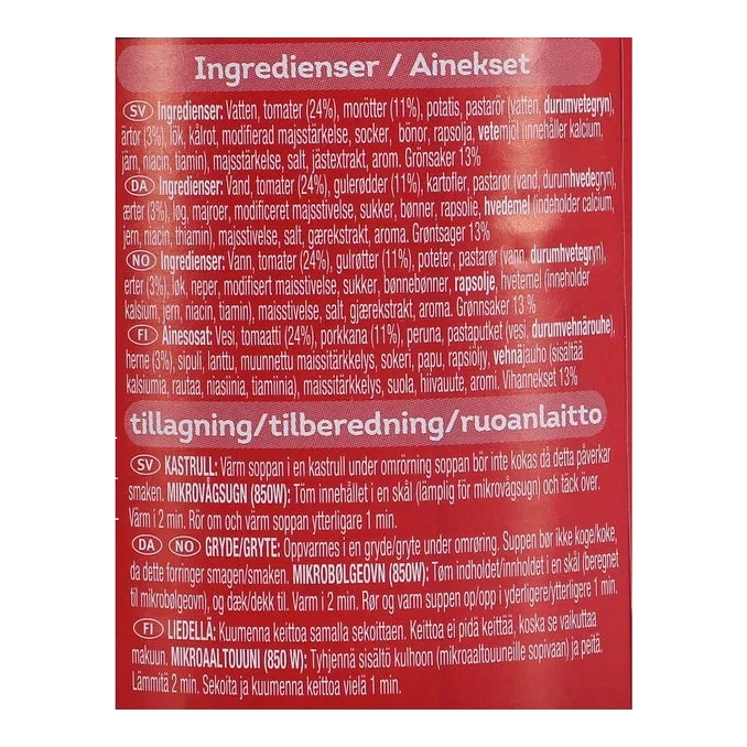 Grönsakssoppa 12-pack