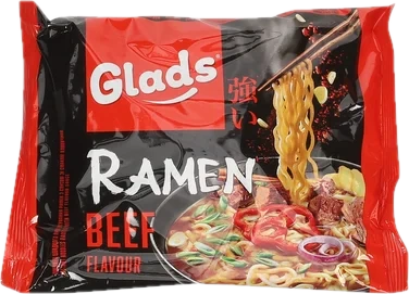 Glads Instant Ramen Nudler Biffsmak 105g