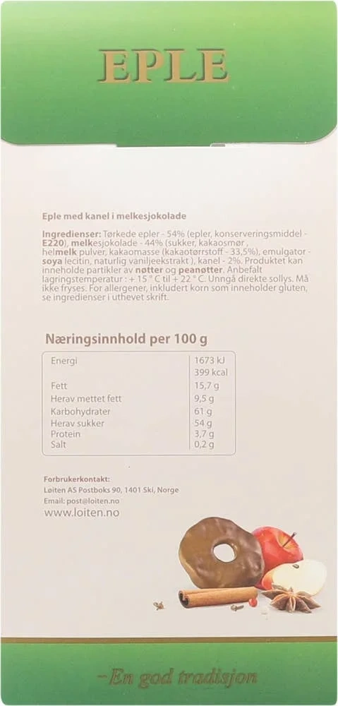 Fruktsjokolade eple & kanel