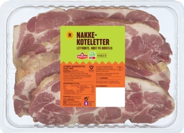 Lettrøkte Nakkekoteletter Ca 800g