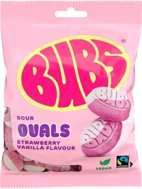 Bubs Ovals Strawberry Vanilla 90 g
