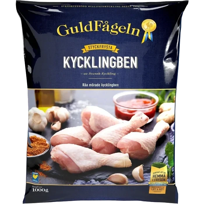 Kycklingben Fryst 1kg Guldfågeln