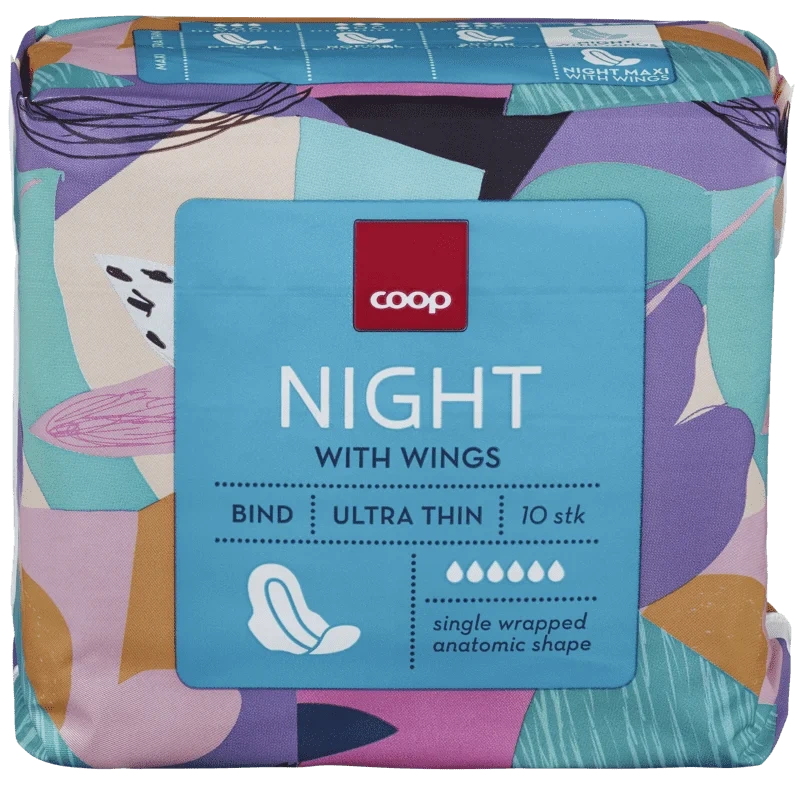 Ultrathin Night Towel W W 10stk Coop