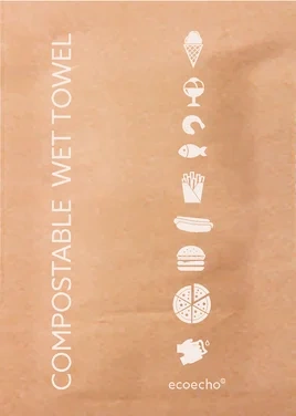 Våtserviett 50x70mm Compostable