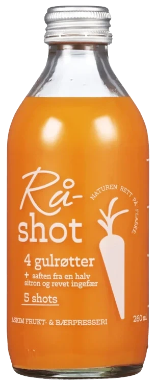 Råshot Gulrot og Ingefær 260 ml AFB