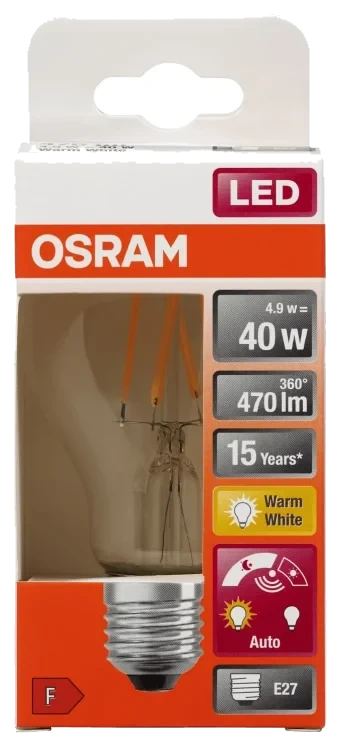 Lyspære Led Dagslys Sensor Cl A 40 E27 Osram