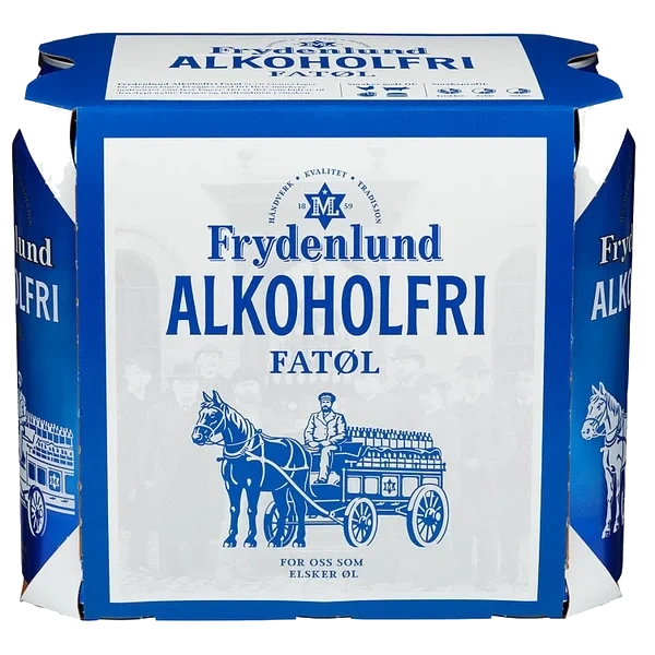 Frydenlund Fatøl Alcoholfri 0,5l Bx 6stk