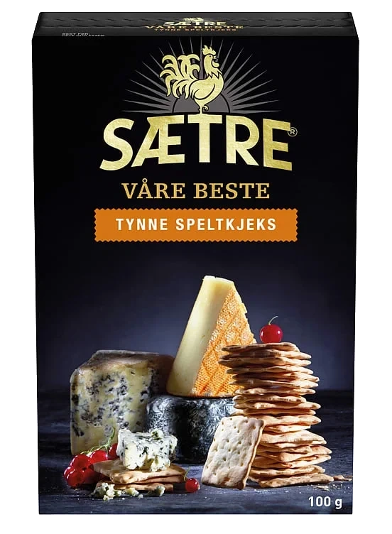 Sætres Beste Tynne Speltkjeks 100g