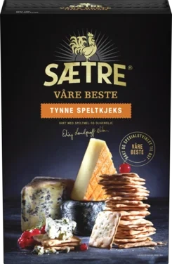Sætres Beste Tynne Speltkjeks 100g