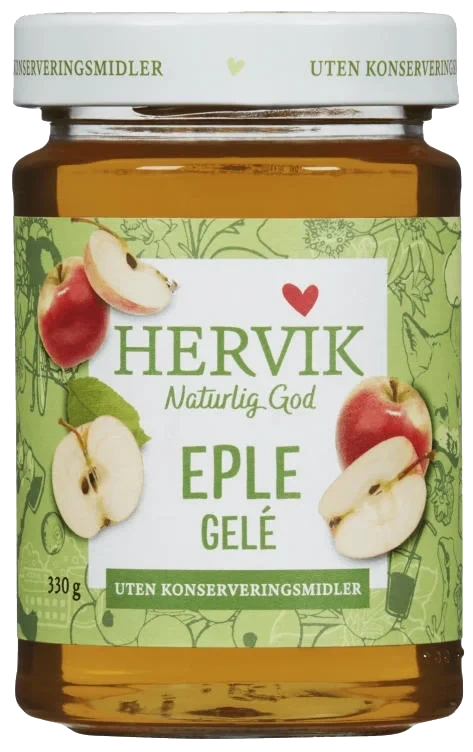 Hervik Eplegelé 330g