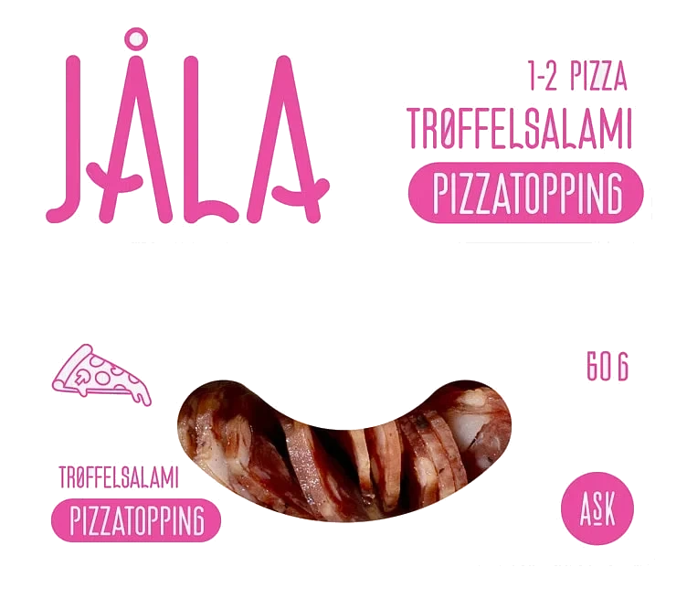Jåla Pizzatopping Trøffelsalami 60g Ask Gård