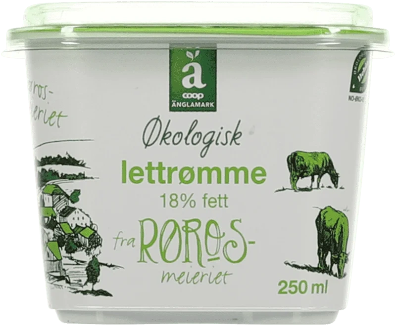 Änglamark Øko Lettrømme 17% Fett 250ml Beger
