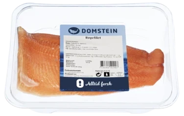 Røyefilet m/skinn