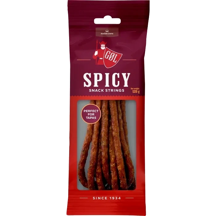 Ölkorv Salami String Spicy 120g Göl