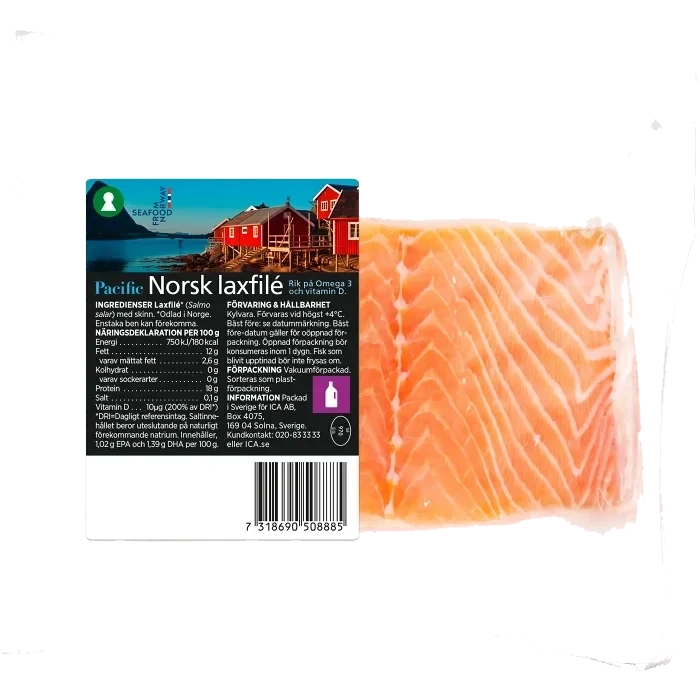 Laxfilé Färsk 300g Pacific