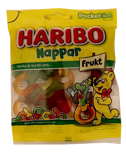 Haribo Nappar Frukt 80g