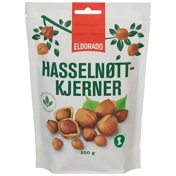 Hasselnøttkjerner 250g Eldorado