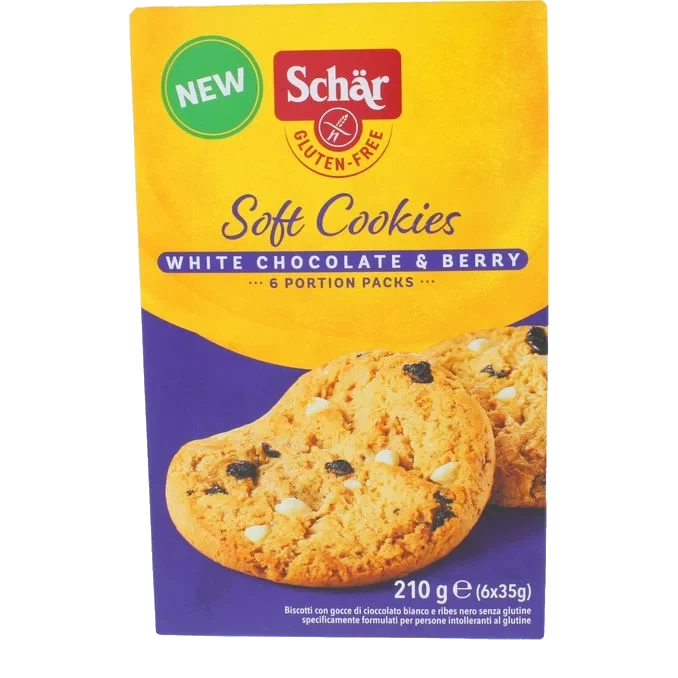 Glutenfria Cookies Vit Choklad Bär