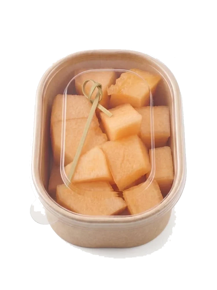 Cantaloupemelon i biter